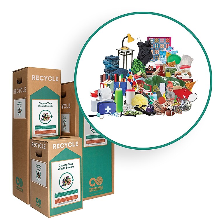 TerraCycle Cardboard All-In-One Zero Waste Box, 10.5 Gallon, Natural Kraft (CS24-S)