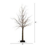 Nearly Natural 4-ft Pre-Lit Artificial Twig Tree with 240 Warm White LED Lights (T4927)