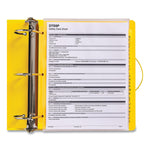 Avery UltraDuty Safety Data Sheet Binder Bundle, 3 Rings, 3" Capacity, 11 x 8.5, Yellow/Red