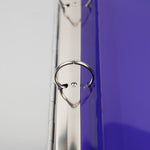 JAM Paper Plastic Binder Pocket, Purple, 3/Pack (218VB1PUX3)