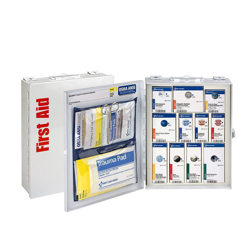 SmartCompliance Food Service Metal First Aid Cabinet without Medication, ANSI Class A, 25 People, 95 Pieces (90658-021)