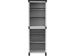 Luxor Mobile 6-Section Modular Classroom Bookshelf, 54.5"H x 18.25"W x 18.25"D, White (MBSCB06)