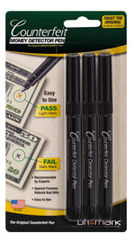 Dri Mark Counterfeit Bill Dectector Marker Pens, 3/Pack (3513B-1)