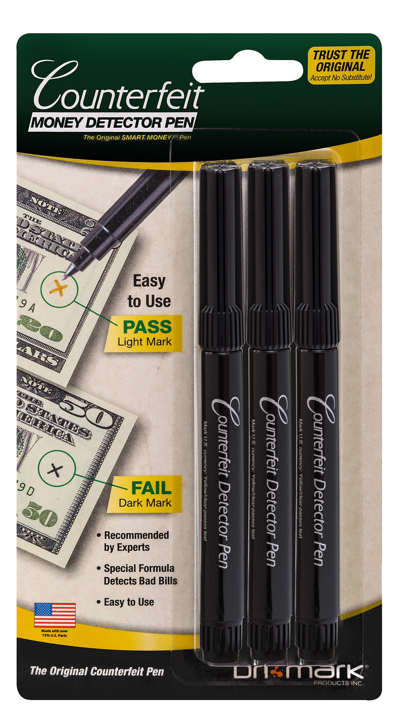 Dri Mark Smart Money Counterfeit Pens, 36/Carton (3513B-1-CT)