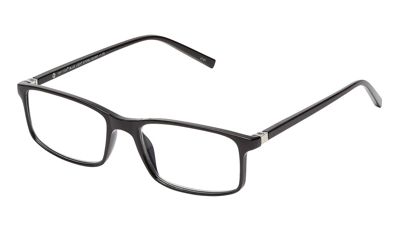 SAV Optitek Blue Light +1.75 Reading Glasses, Black (E7259)
