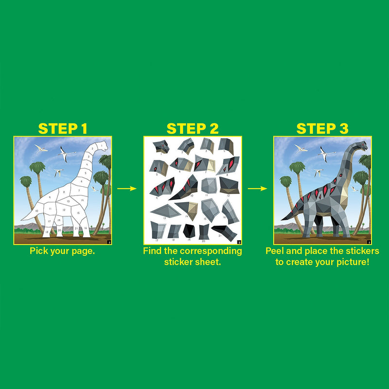 Teacher Created Resources Modern Mosaics: Dinosaurs Activity Book, 2/Bundle (TCR10326-2)