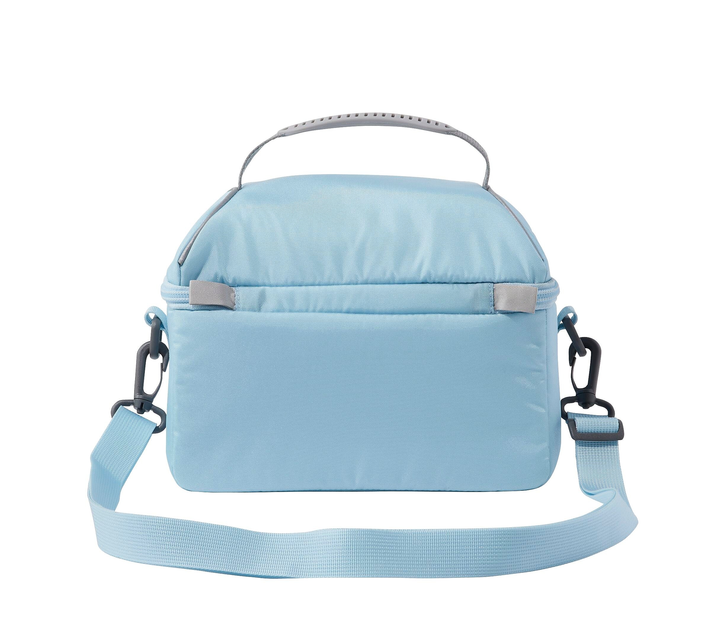 L.L.Bean Flip-Top Insulated Lunch Box, 3-Compartment, Surf Blue (1000281438)