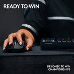 Logitech PRO X TKL LIGHTSPEED Wireless Ergonomic Gaming Keyboard, Black (920-012127)