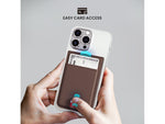 JOURNEY EZMO Magnetic MagSafe Wallet and Phone Stand, Dark Brown (JKW5DB)
