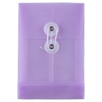 JAM Paper Premium Expanding Wallet with Button & String Closure, 4 1/4" x 6 1/4", Lilac Purple, 3/Pack (473B1llax3)