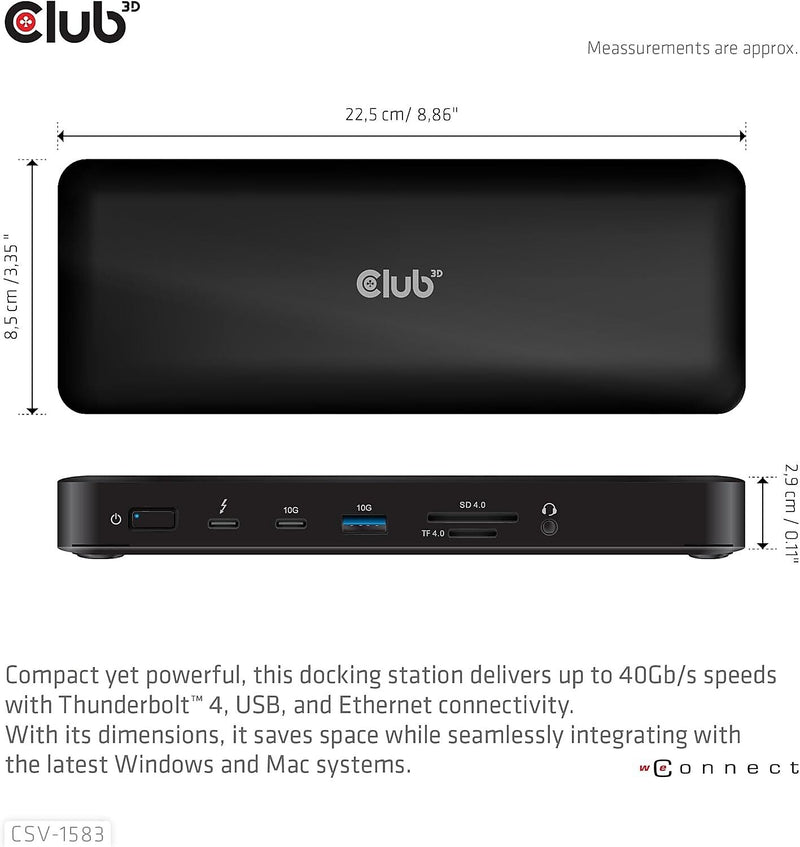 Club 3D Universal Docking Station For Apple Macbook Pro (CSV-1583)