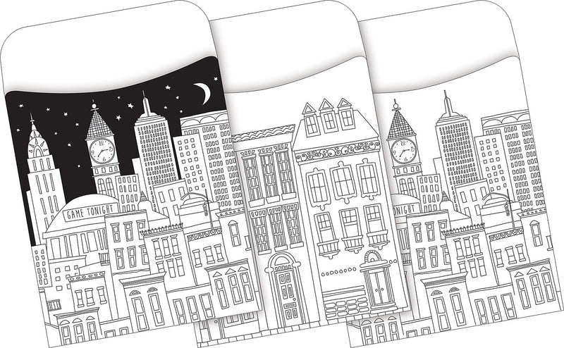 Barker Creek Color Me! Cityscapes Classroom Decor Set, 4 Packs/Set (BC3510)
