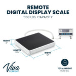 Viva Comfort Digital BMI Body Composition Floor Scale, White (ADIME904-06-MK)