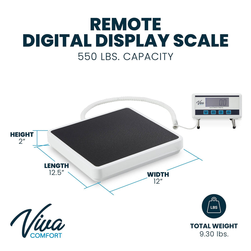 Viva Comfort Digital BMI Body Composition Floor Scale, White (ADIME904-06-MK)