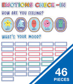 Carson Dellosa Education We Stick Together Emotions Check-In Bulletin Board Set, 46/Pack (110532)