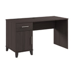 Bush Furniture Somerset 54"W Office Desk with Drawer and Storage Cabinet, Storm Gray (WC81554)