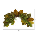Nearly Natural 35" Fall Magnolia Leaf Artificial Swag (4646)