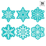 Creative Teaching Press Snowflakes Designer Cut-Outs, 36/Pack, 3 Packs/Bundle (CTP10595-3)