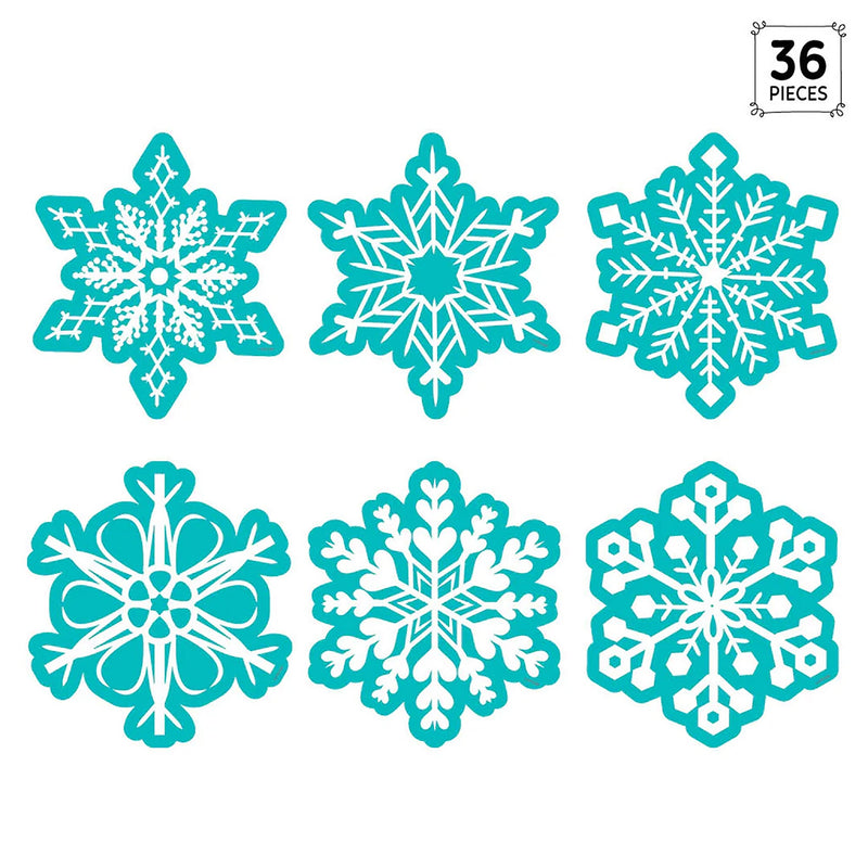 Creative Teaching Press Snowflakes Designer Cut-Outs, 36/Pack, 3 Packs/Bundle (CTP10595-3)