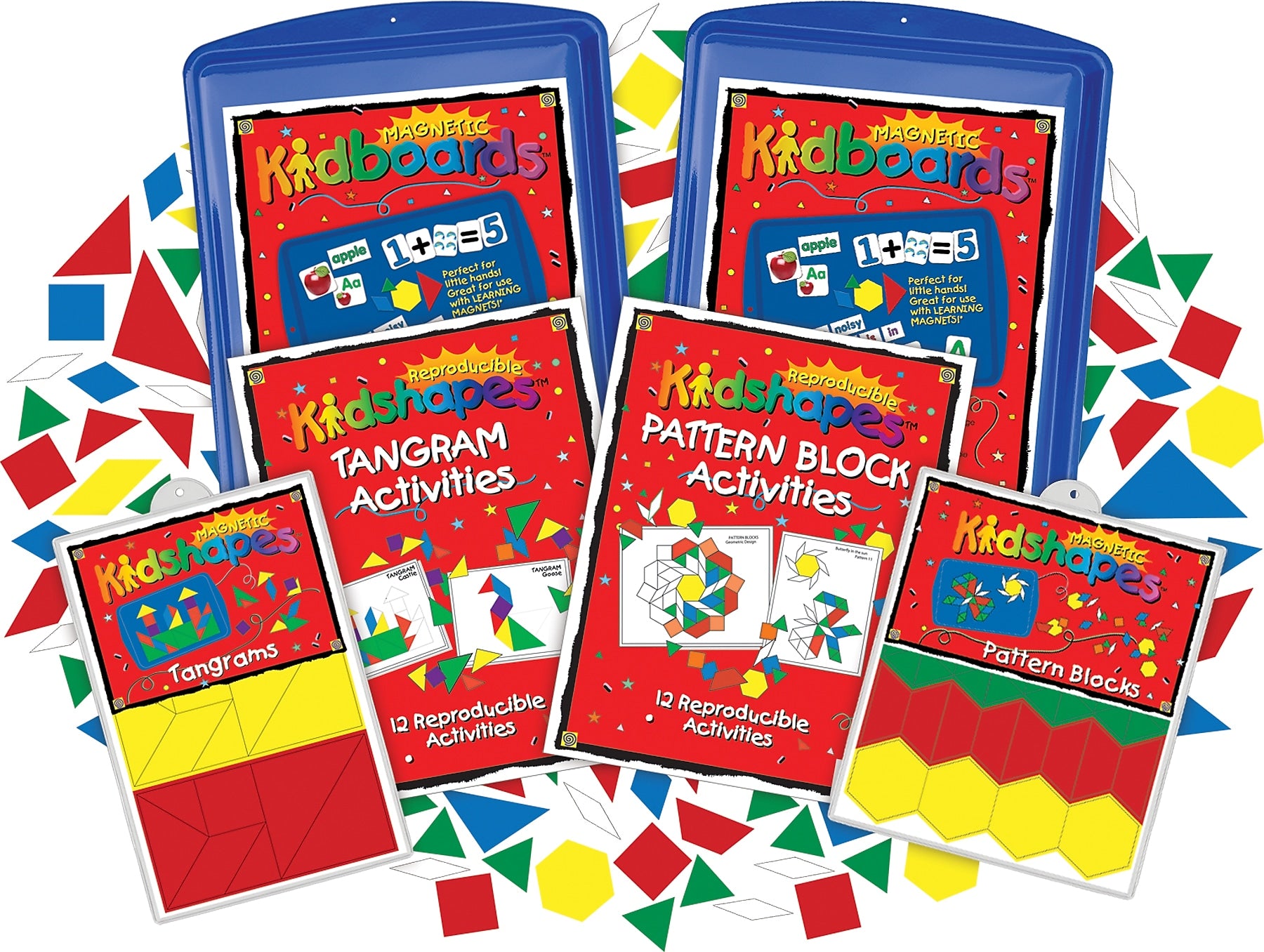 Barker Creek Learning Magnets Math Manipulatives Activity Kit, 154 Magnetic Pieces/Set (LM2340)