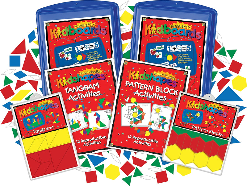 Barker Creek Learning Magnets Math Manipulatives Activity Kit, 154 Magnetic Pieces/Set (LM2340)