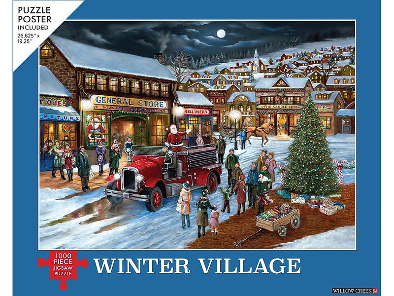 Willow Creek Winter Village 1000-Piece Jigsaw Puzzle (49496)