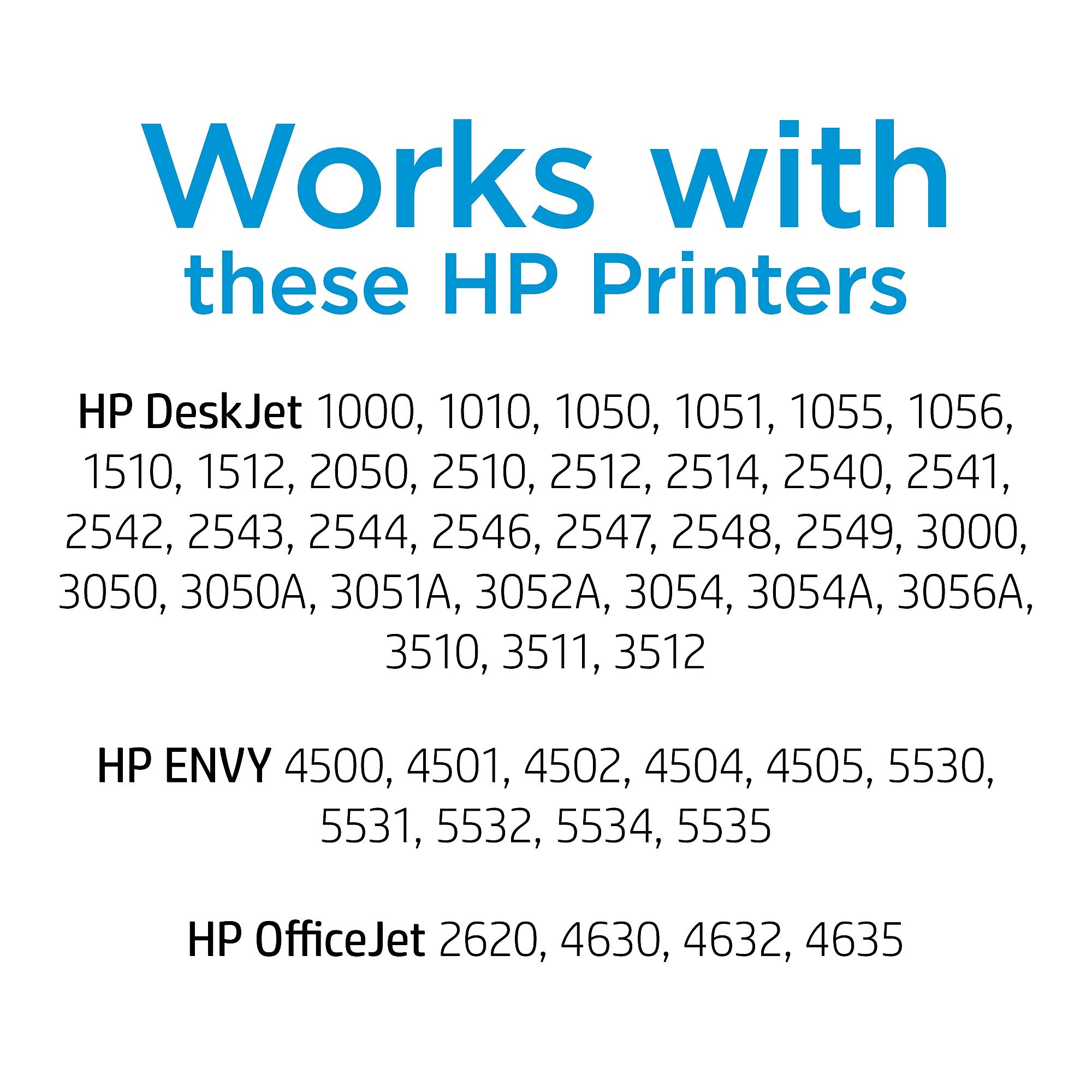 HP 61 Black High Yield and Tri-Color Standard Yield Ink Cartridge, 2/Pack (CZ138FN#140)