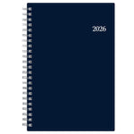 Planning Calendar BS Passages/Solid Navy PP 5x8 RY26 Wkly/Mthly Safety Wirebound -