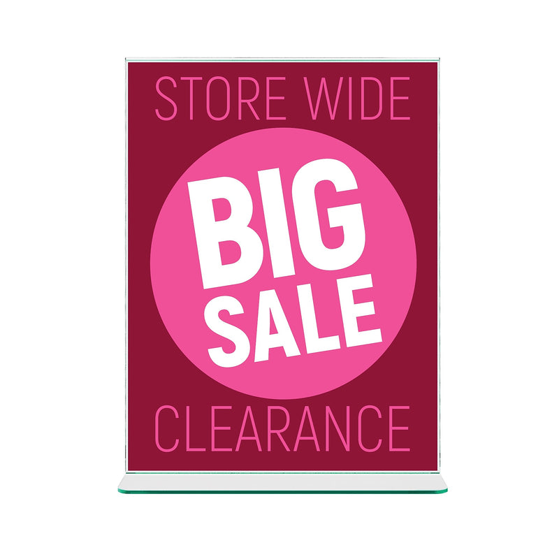 Deflect-O Superior Image Document Holder, 8.5" x 11", Table Top, Clear Acrylic (DEF5991790)