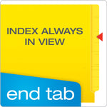 Pendaflex Reinforced Classification Folder, 3/4" Expansion, Letter Size, Yellow, 50/Box (H10U13Y)