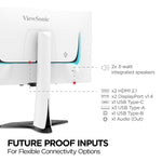 ViewSonic 26.5" 240Hz LED Gaming Monitor, White (XG272-2K-OLED)