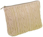 Naturally by Kingsley Cotton Toiletry Bag, Tan (TC-178)
