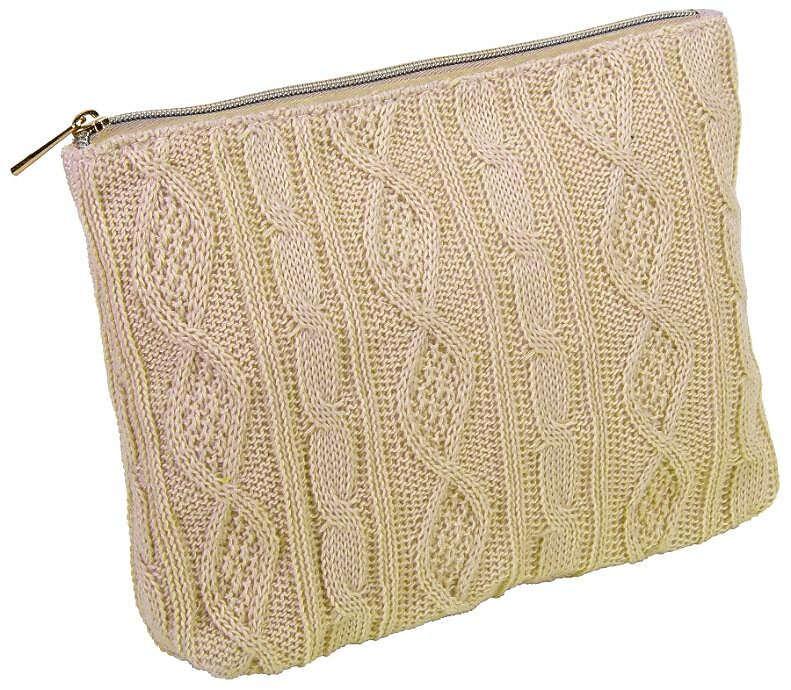 Naturally by Kingsley Cotton Toiletry Bag, Tan (TC-178)