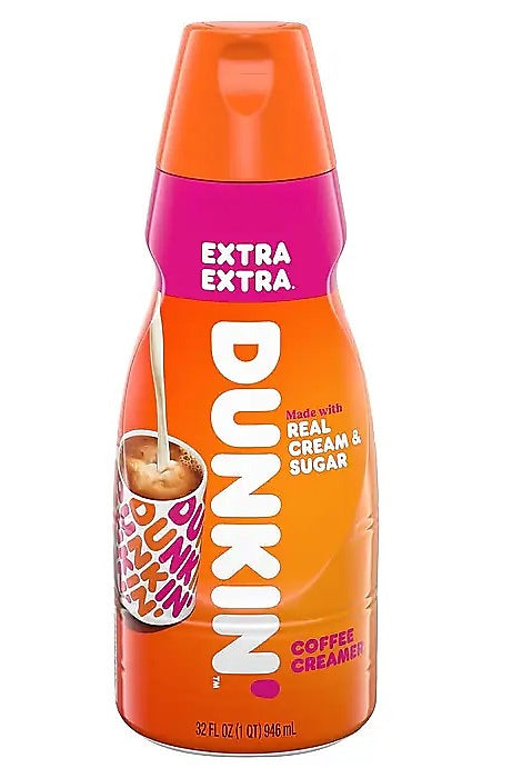 Dunkin' Original Liquid Coffee Creamer, 32 oz., 2/Pack (600-00280)