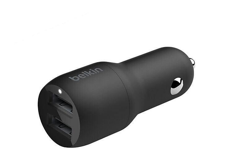 Belkin BOOST CHARGE Dual USB-A Car Charger 24W Black (CCB001BTBK)