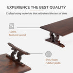 Anji Mountain Acacia Wood Monitor Stand, Up to 32" Monitor, Walnut (MS-WAL-02WAL)