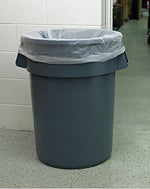 Boardwalk Round Waste Receptacle, Plastic, 44 gal, Gray (BWK44GLWRGRA)