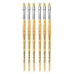 da Vinci JUNIOR BORSTE Tempera Synthetic Student Flat Brush, 6 Brushes/Pack (DVXVA3296-6)