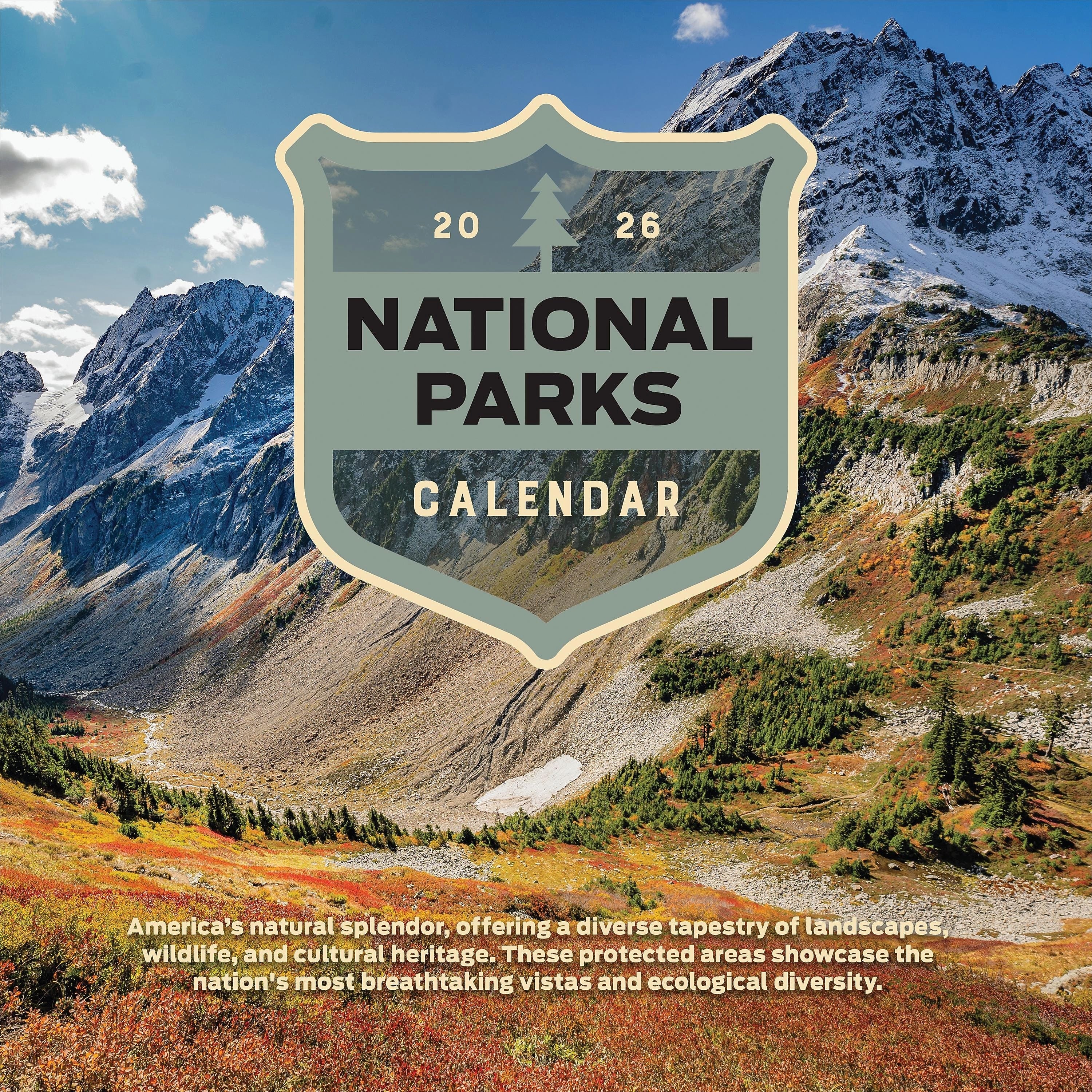 2026 TF Publishing National Parks 12" x 12" Monthly Wall Calendar, Multi (26-1020)