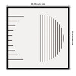 Amanti Art Modern Statement Stripes 1 by The Creative Bunch Studio Wood Framed Wall Art Print, 33" x 33" (A42677159953)