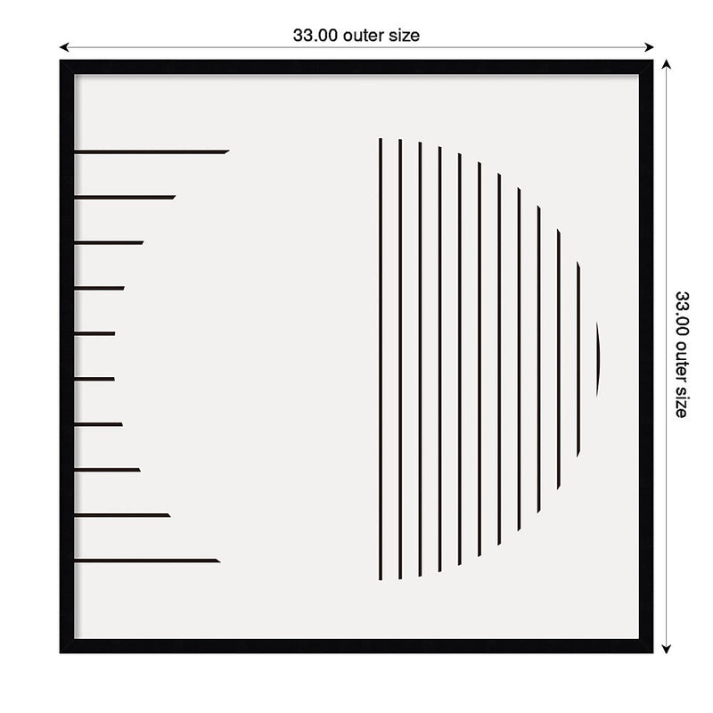 Amanti Art Modern Statement Stripes 1 by The Creative Bunch Studio Wood Framed Wall Art Print, 33" x 33" (A42677159953)