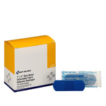 First Aid Only 1" x 3" Metal Detectable Fabric Bandages, 100/Box (H175)