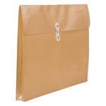 JAM Paper Premium Plastic Document File, 1 Pocket, Legal, Gold, 3/Pack (235438983ax3)