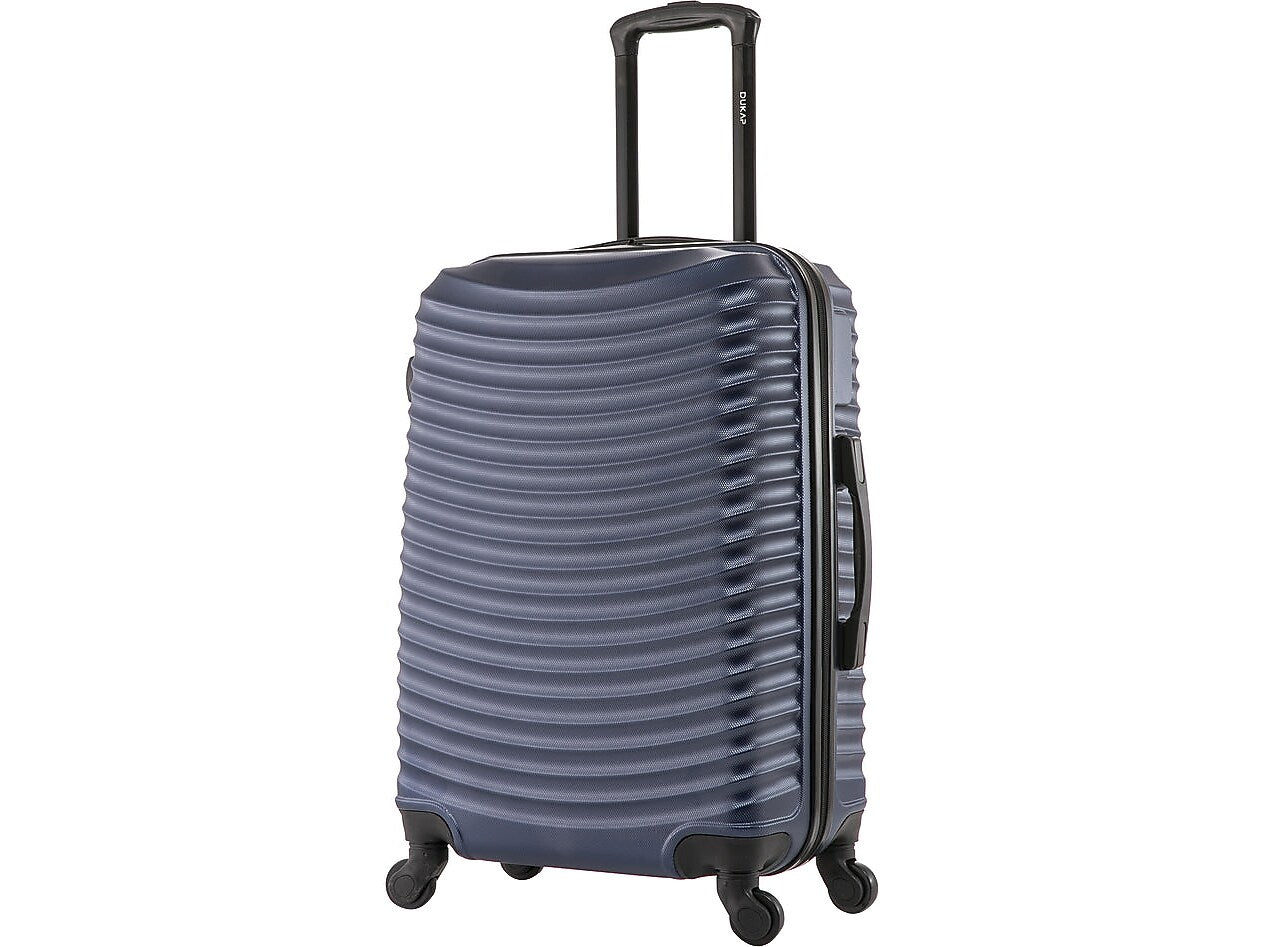DUKAP Adly 24" Hardside Suitcase, 4-Wheeled Spinner, TSA Checkpoint Friendly, Navy Blue (DKADL00M-BLU)