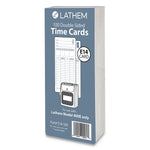 Lathem Time Time Clock Cards for Lathem Time 400E, Two Sides, 3 x 7, 100/Pack