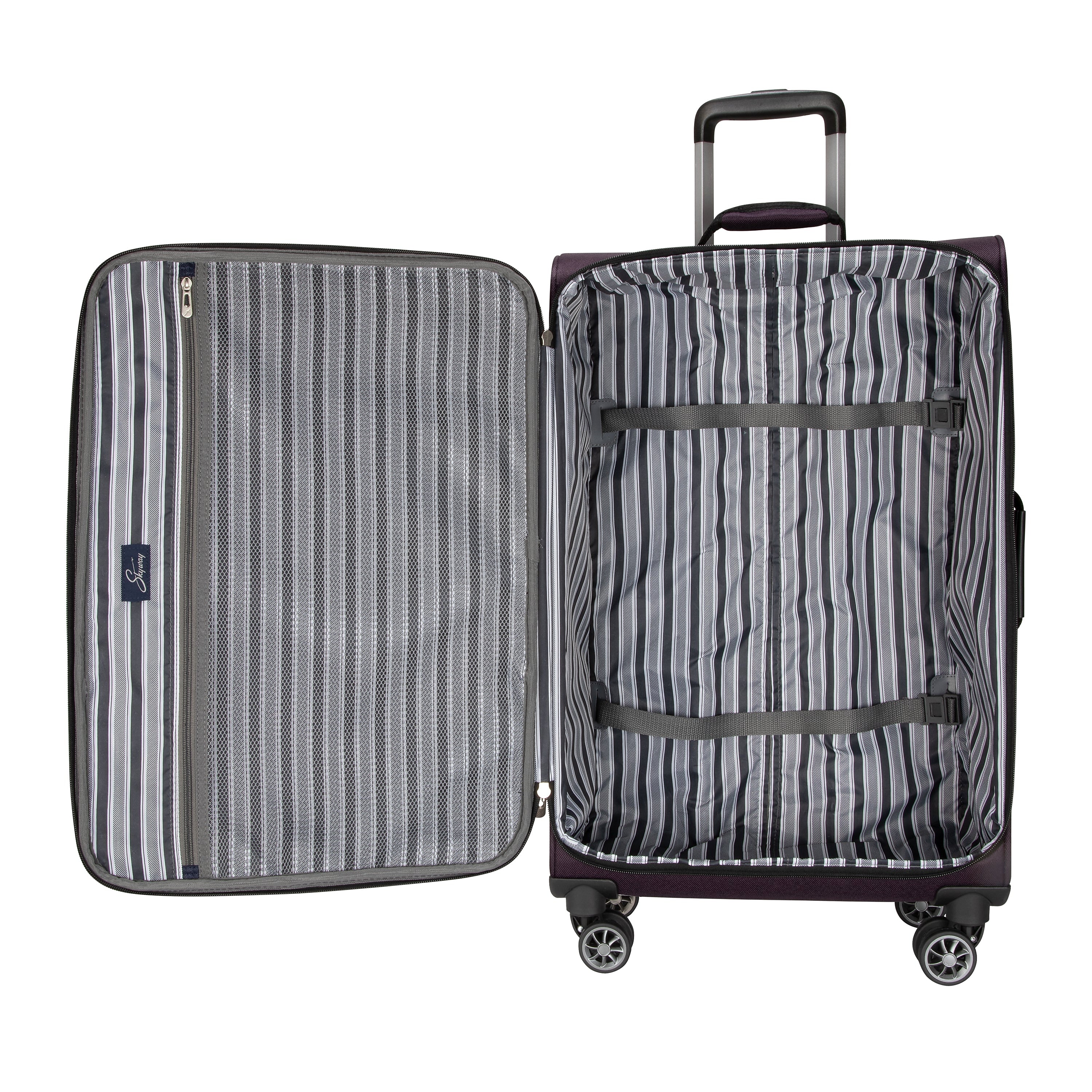 Skyway Luggage Epic 24" Suitcase, 8-Wheeled Spinner, Surf Blue (450-24"472-4VP)