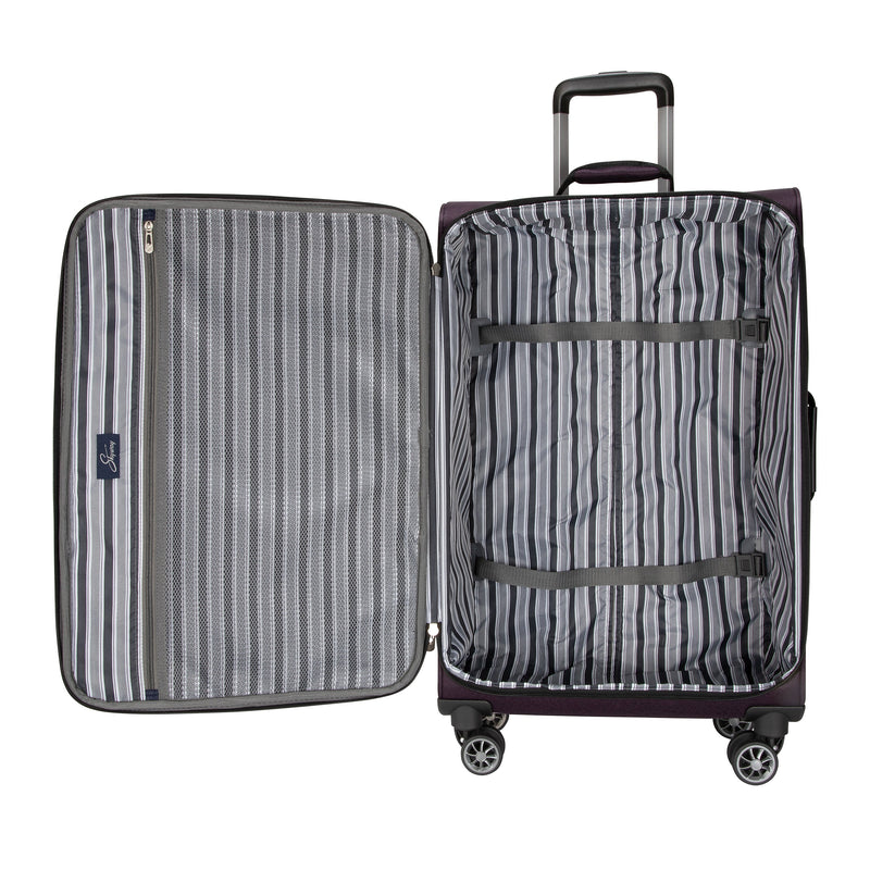 Skyway Luggage Epic 24" Suitcase, 8-Wheeled Spinner, Surf Blue (450-24"472-4VP)