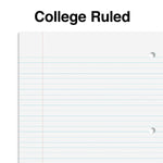 Staples 1-Subject Notebooks, 8" x 10.5", College Ruled, 70 Sheets, Assorted Colors, 48/Pack (10871)