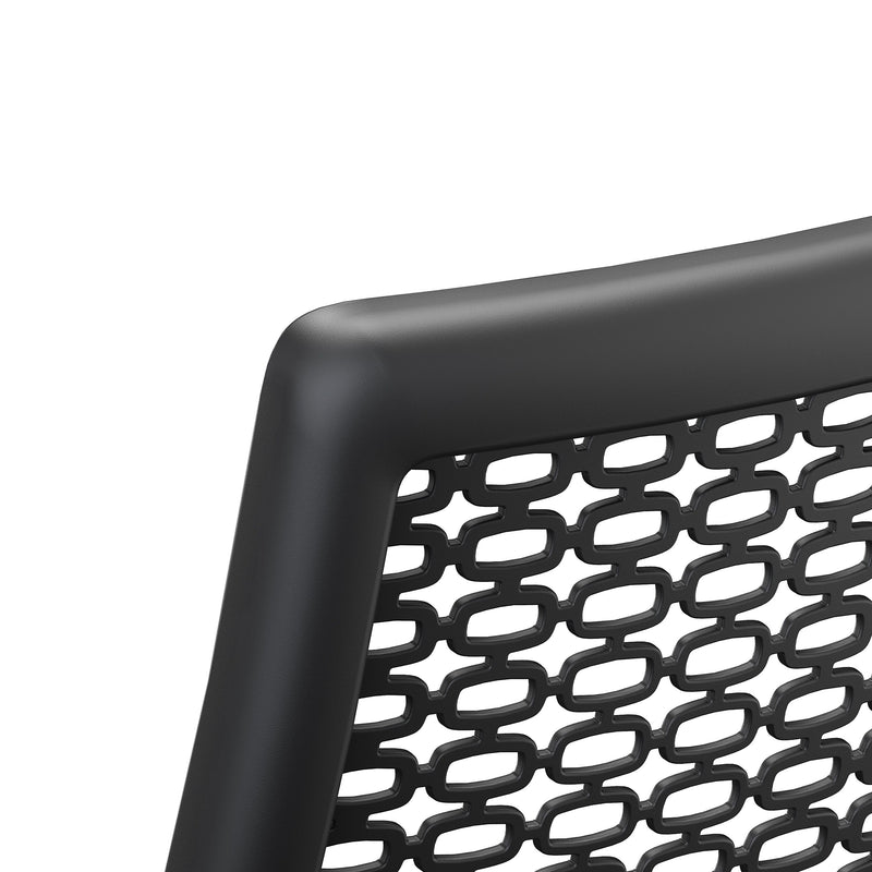 HON Ignition 2.0 ReActiv Back Vinyl Task Stool with Footrest and Lumbar Support, Black/Blue (HITSRA.S0.A.H.0S.SX04.BL.SB.T)