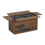 Brawny Professional D400 Durable Fibers Cleaning Wipers, 13" x 9.9", Orange, 200 Wipers/Box, 2/Carton (20040)